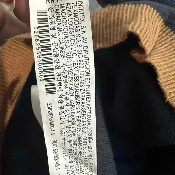 51. Zara Contrasting Knit Sweater size 3-4 years - Picture 5 of 5